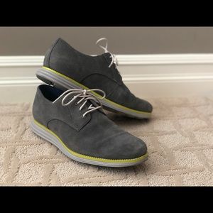 Grey suede Cole Haan Grand Zero oxford 9.5